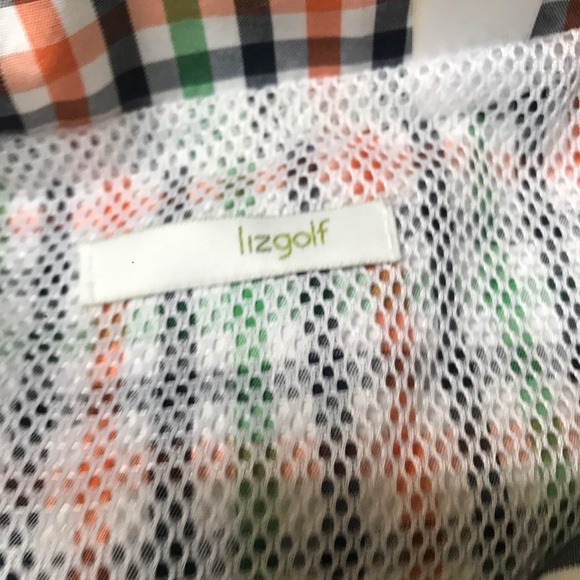 Multicolor Checkered Half-Zip Windbreaker Jacket--Lightweight, Mesh Lined - Picture 13 of 14